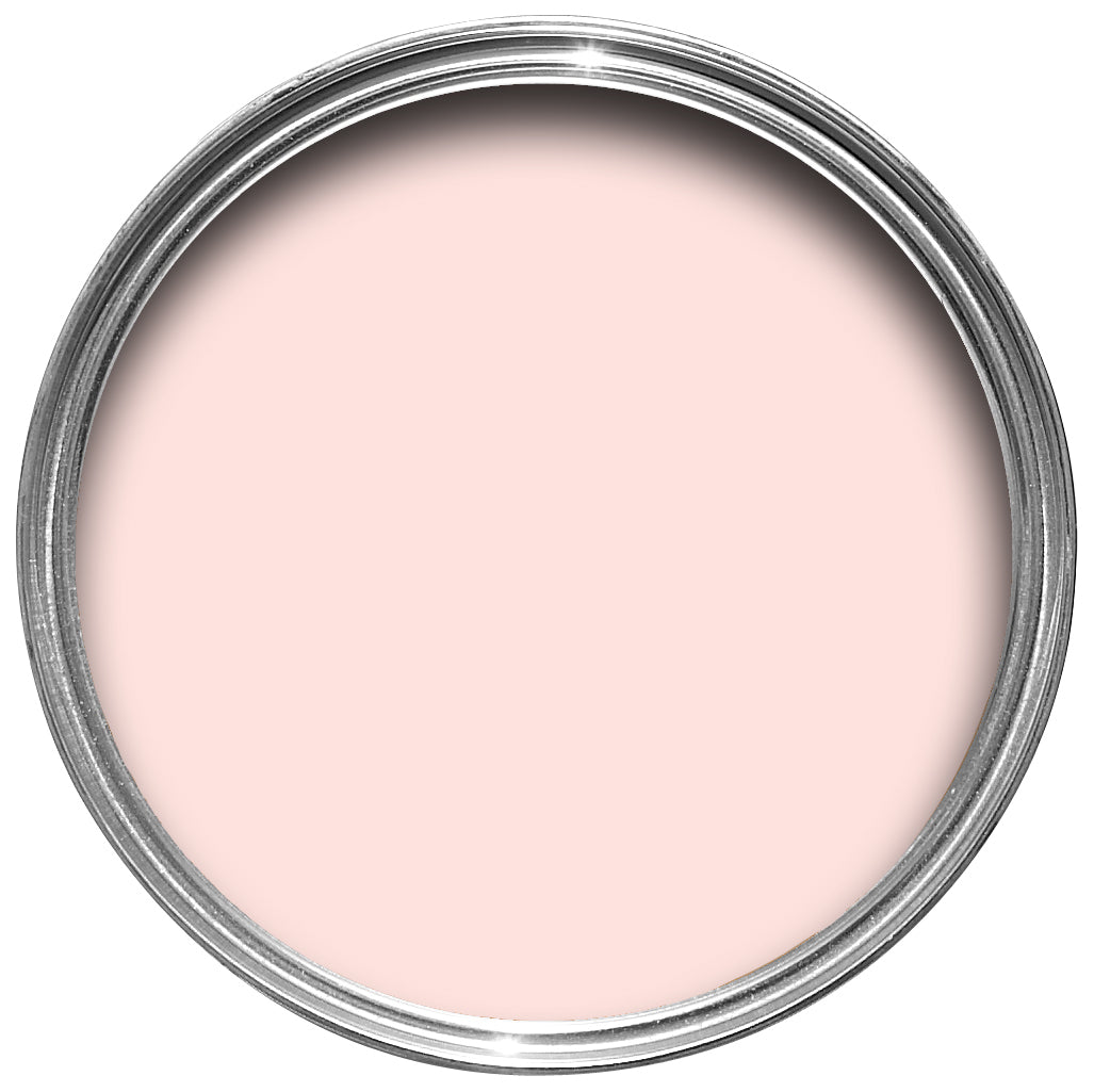 Offene Farbdose von oben von dem reinen Rosa Middleton Pink, das lieblich und zart wirkt.