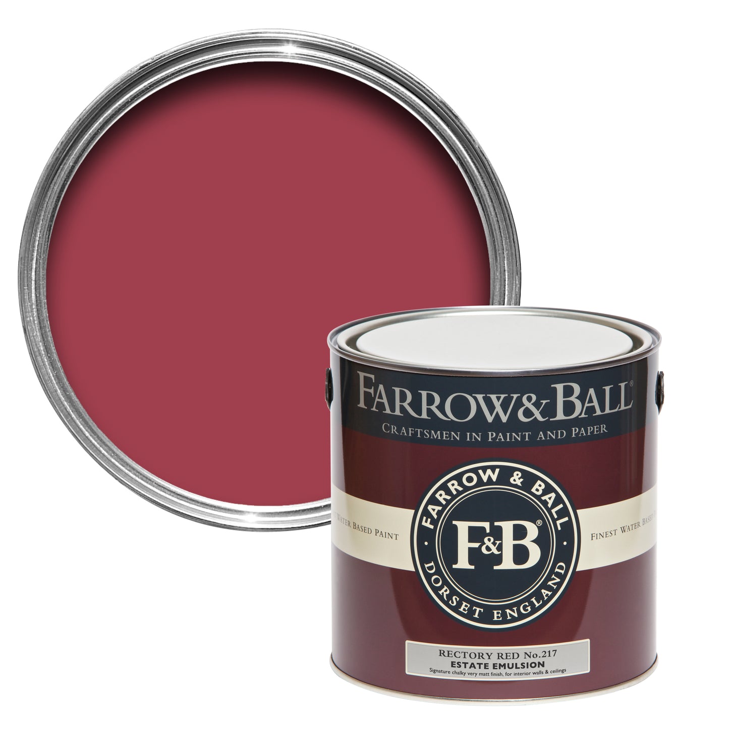 Wandfarbe - Farrow and Ball - Rectory Red 217 - Archivfarbe