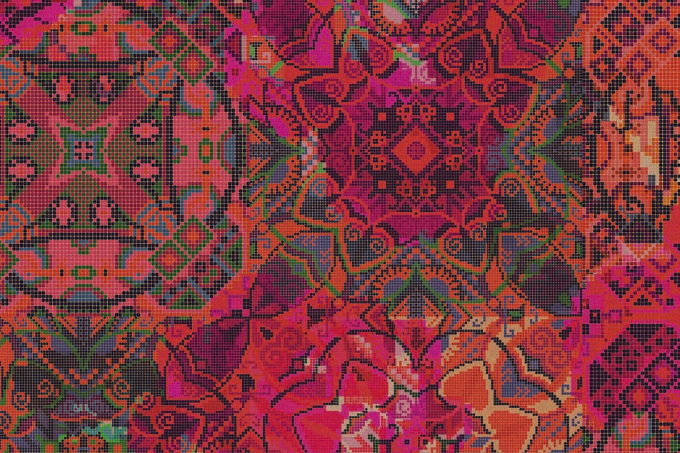 Teppich Marakesh orange-bunt 011 rechteckig Rugxstyle
