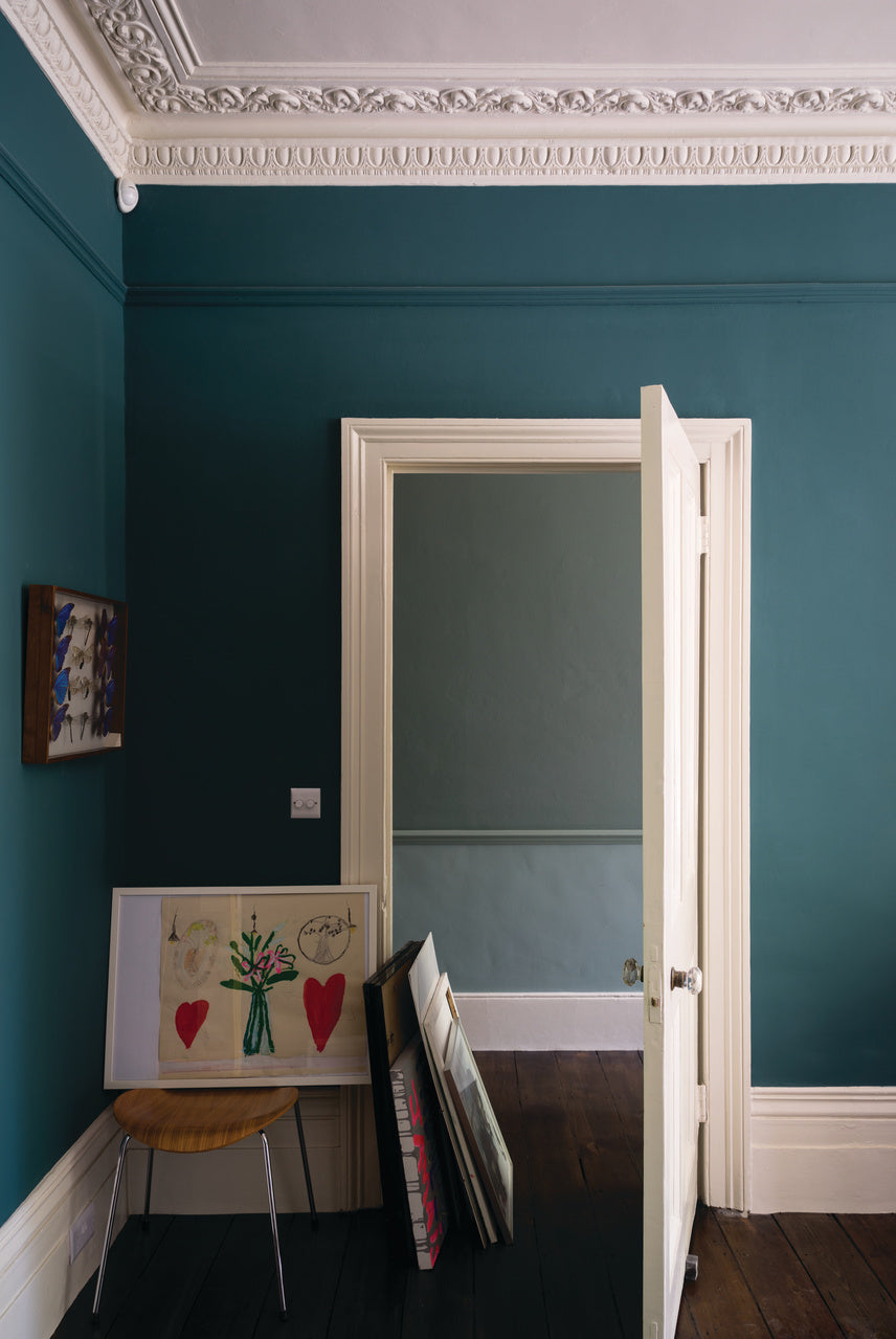 Wandfarbe - Farrow and Ball - Stiffkey Blue 281 - Emulsion