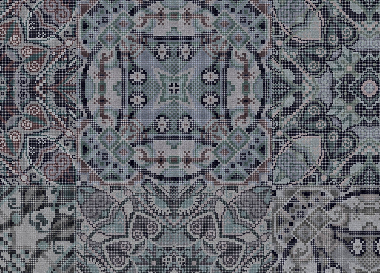Teppich Venice natur-blau 022 rechteckig Rugxstyle