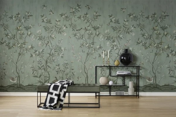 Chinoiserie Chic Jade - Wandbild 16742 , verspielt und leicht in grün