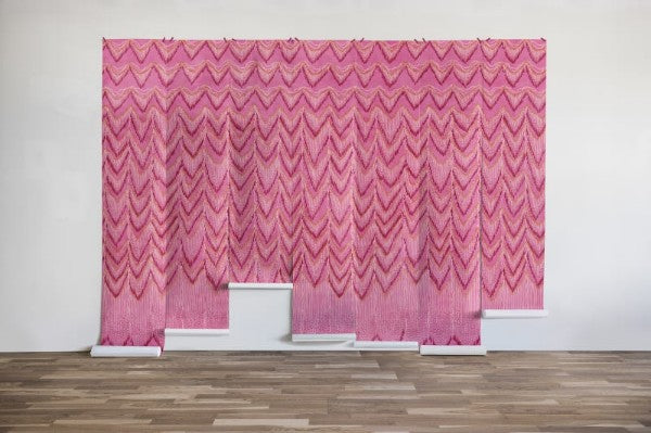 Fringed Follies hot pink - Wandbild 17941, wie ein exotischer Vorhang ...