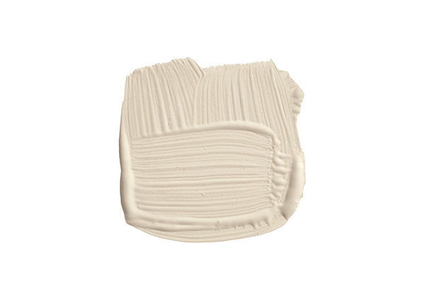 Farbklecks von Joa's White, einem rötlichen Weiß, das perfekt zu Holz passt.