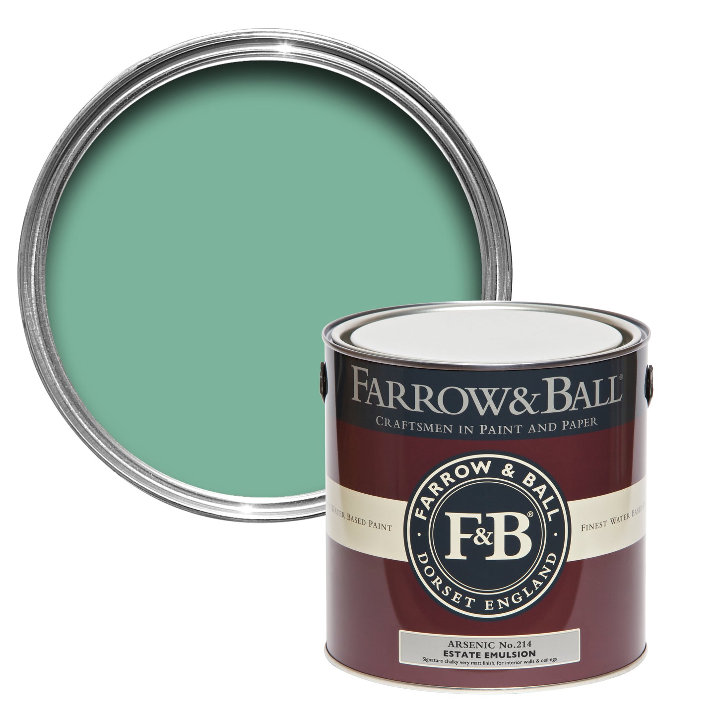 Wandfarbe - Farrow and Ball - Arsenic 214 - Emulsion