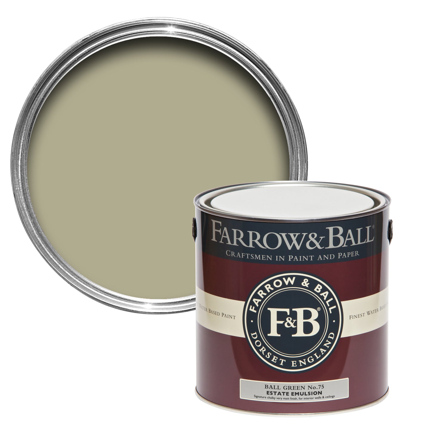 Wandfarbe - Farrow and Ball - Ball Green 75 - Archivfarbe