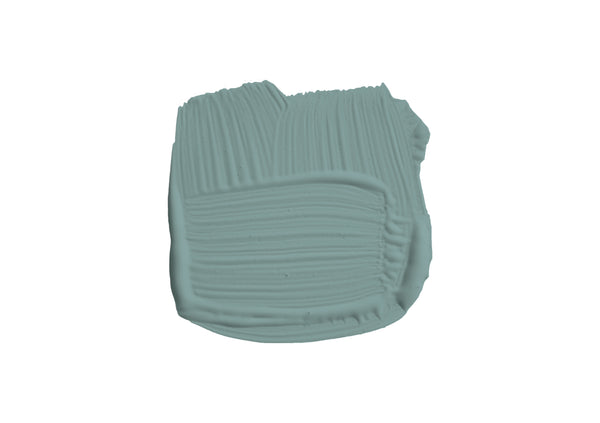 Farbklecks von Ballroom Blue, einem blassen Blau wie es früher in Ballsälen zu finden war. 
