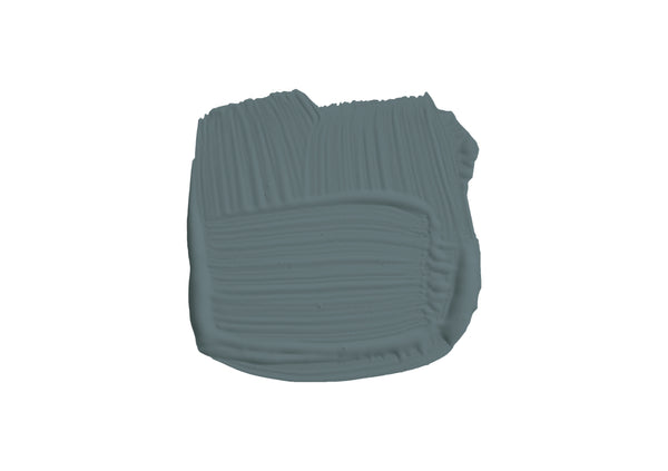 Farbklecks von Barrow Blue, einem blassen, jedoch dunklen Blaugrün. 