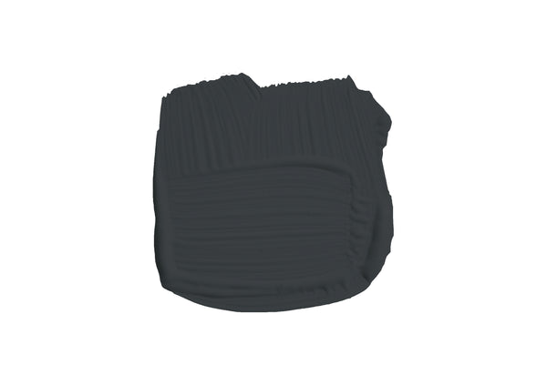 Farbklecks von Black Blue, einem mondänem fast schwarzen Blau 