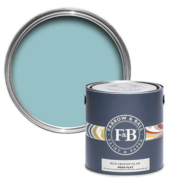 Offene Dead Flat Farbdose von Blue Ground, einem fröhlichen Blauton