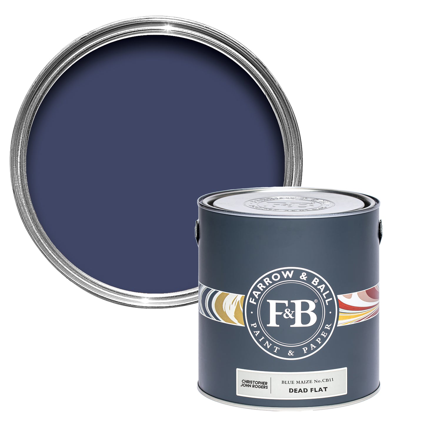 Dead Flat - Farrow and Ball - Blue Maize No.CB11 - Carte Blanche