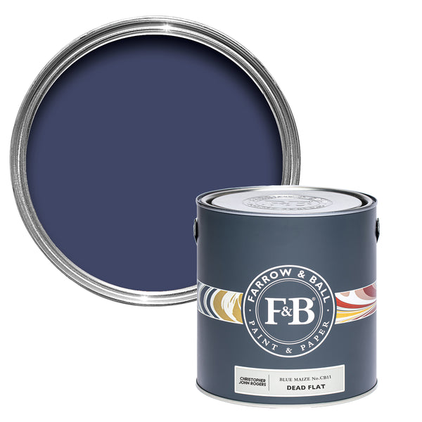 Offene Dead Flat Farbdose von Blue Maize, dem dunkel Blau, dass von dem Mais inspiriert ist, der in Mexico und den Südstaaten beliebt ist.