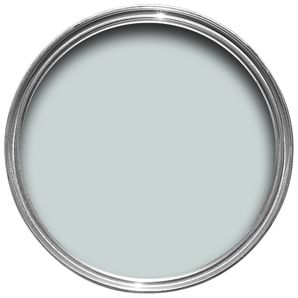 Offene Farbdose von oben von Borrowed Light, einem zarten und leichtem Blau
