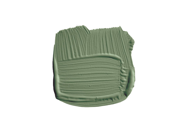 Farbklecks von Calke Green, dem üppigen und dunkeln Grün.
