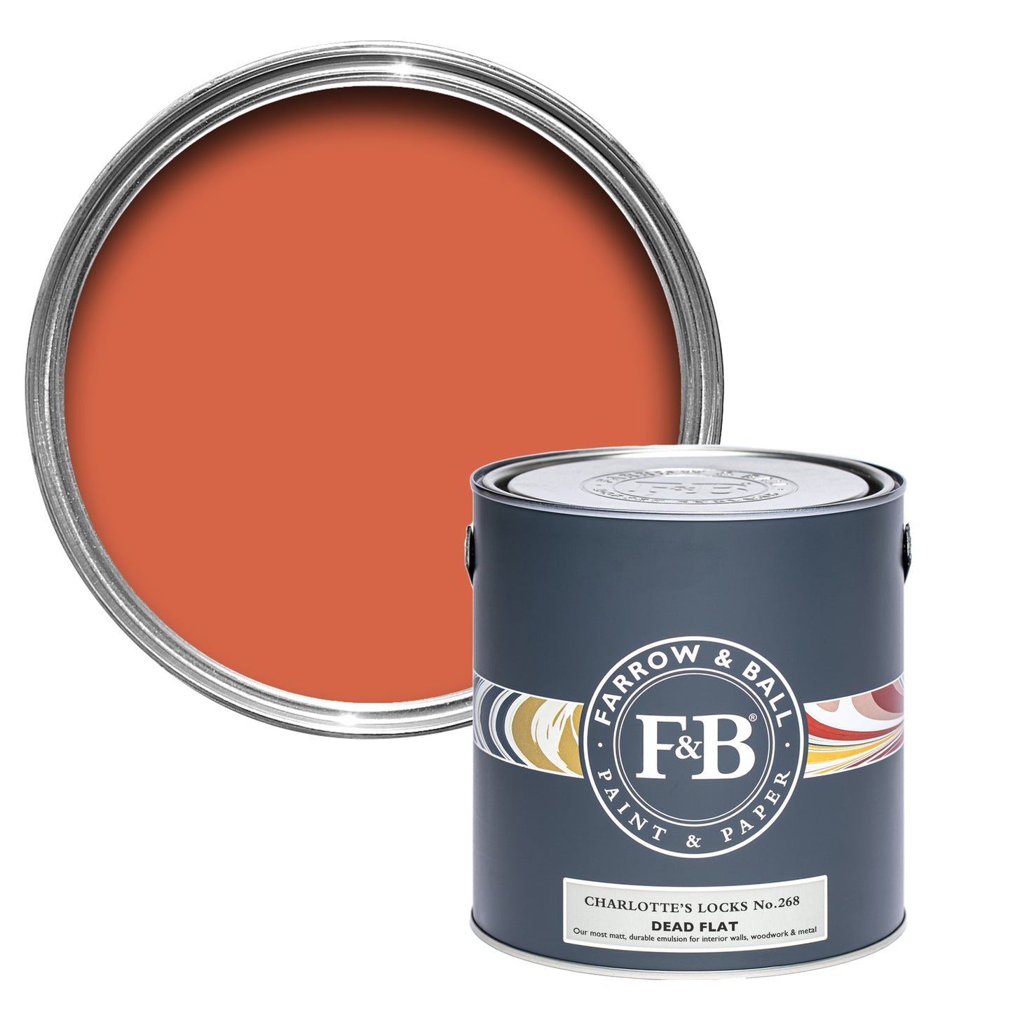 Dead Flat - Farrow and Ball - Charlotte's Locks 268 - Allround