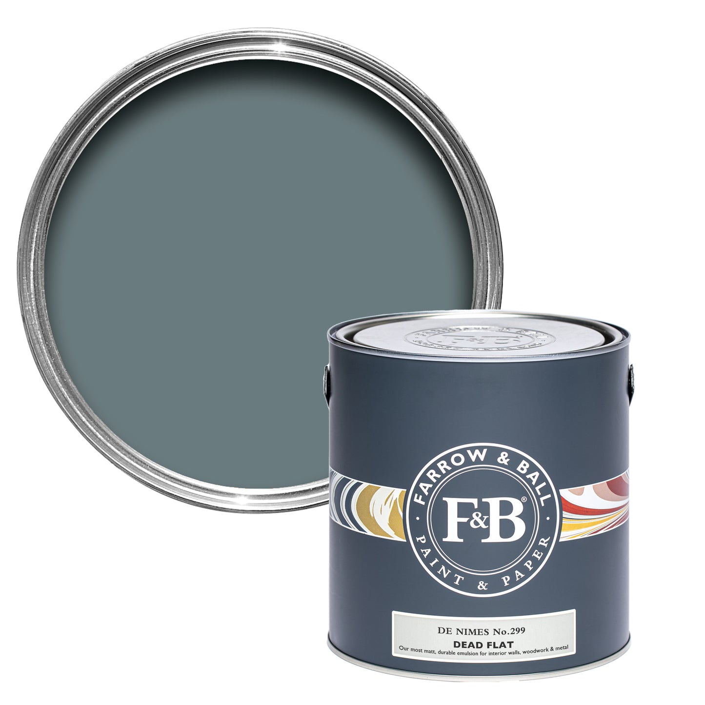 Dead Flat - Farrow and Ball - De Nimes 299 - Allround