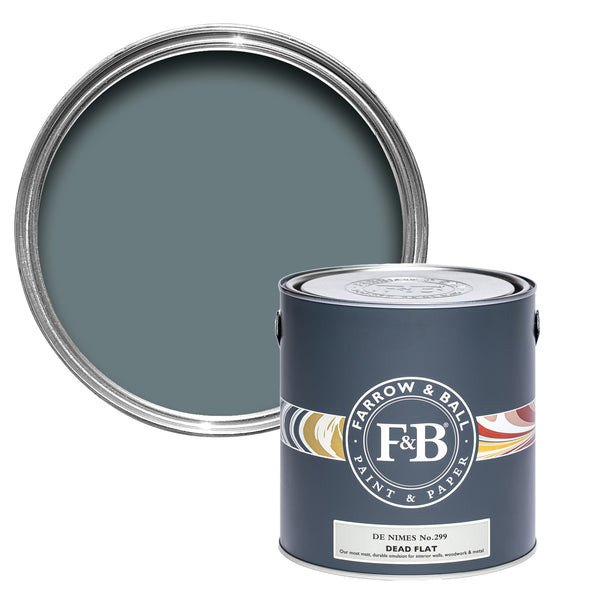 Offene Dead Flat Farbdose De Nimes, einem elegantes Blau, wie wir es von Hosen kennen