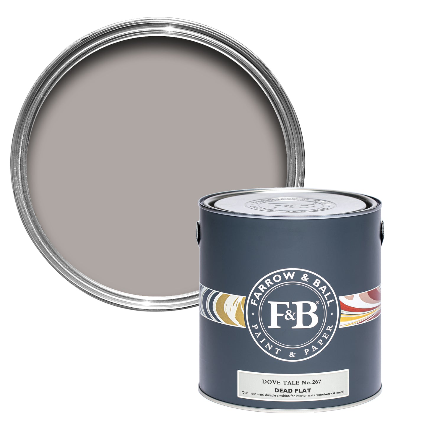 Dead Flat - Farrow and Ball - Dove Tale 267 - Allround