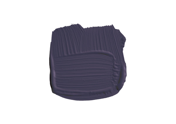 Farbklecks von Imperial Purple, einem edlen Lila wie die tiefen Blütenteilen des Safrankrokus