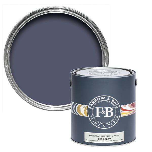 Offene Dead Flat Farbdose von Imperial Purple, einem edlen Lila wie die tiefen Blütenteilen des Safrankrokus