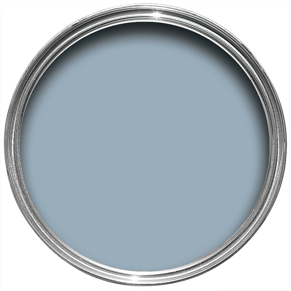 Offene Farbdose von oben von Kittiwake, einem kühlen Blau, das von Möwenflügeln inspiriert ist. 
