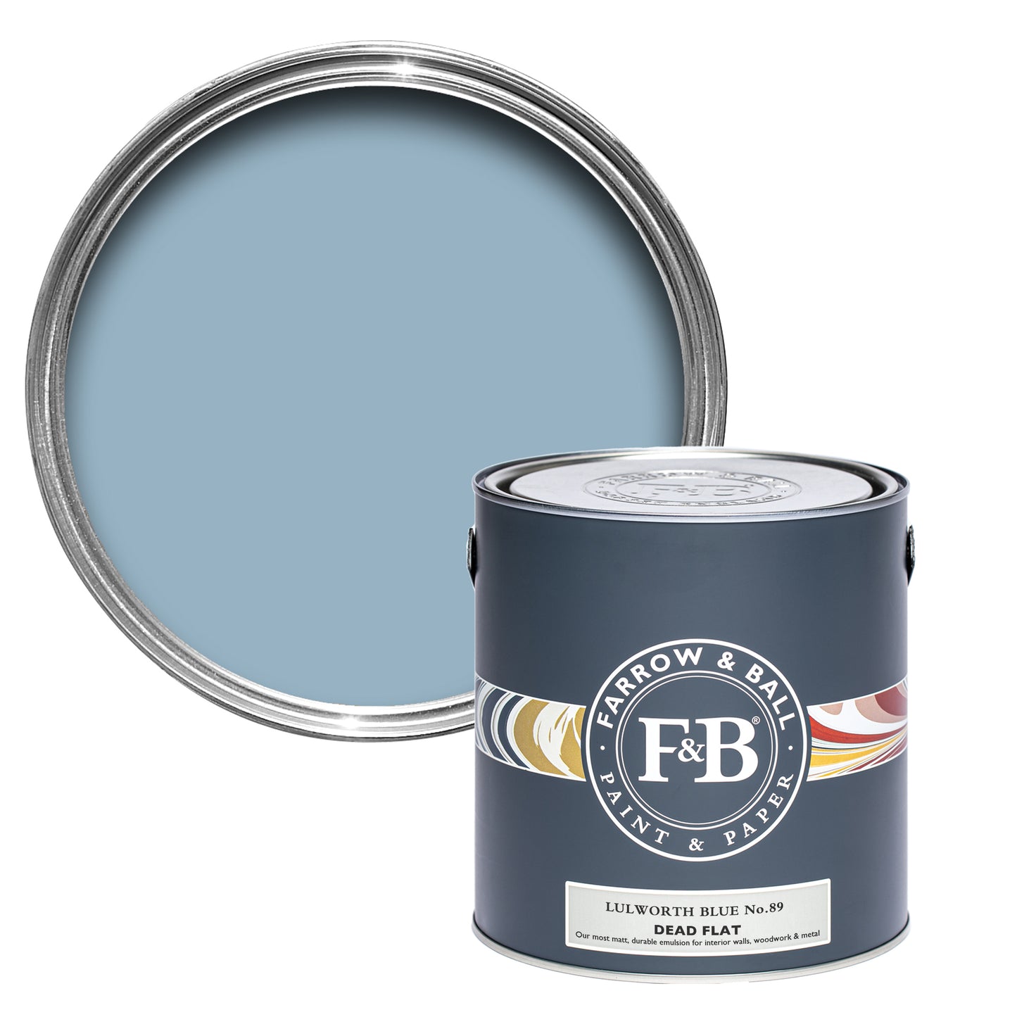 Dead Flat - Farrow and Ball - Lulworth Blue 89 - Allround