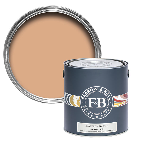 Offene Dead Flat Farbdose von Naperon, einem vertrauten, erdigem Terrakotta. 