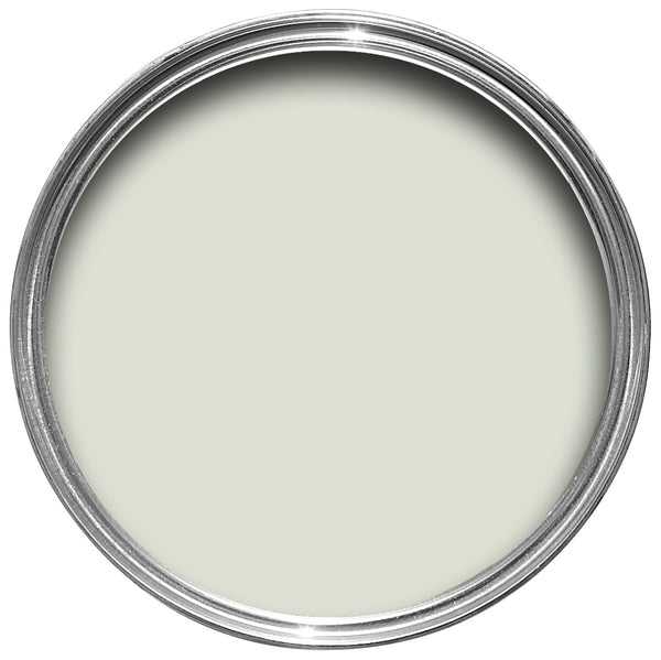 Offene Farbdose von oben von Pavilion Blue, einer Kristallfarbe in der Blau nur erahnen kann 
