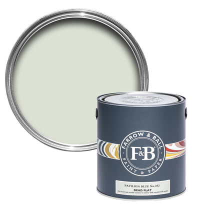 Dead Flat - Farrow and Ball - Pavilion Blue 252 - Archivfarbe