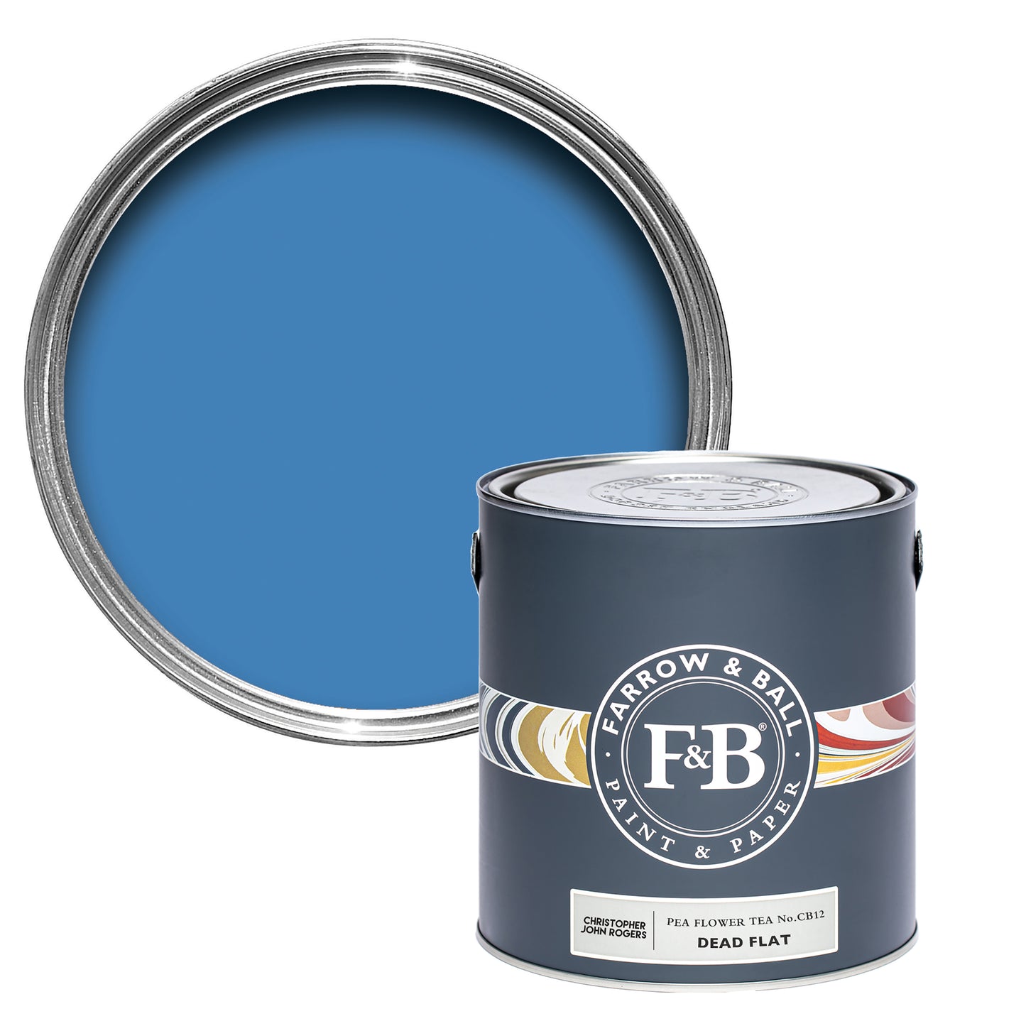 Dead Flat - Farrow and Ball - Pea Flower No.CB12 - Carte Blanche