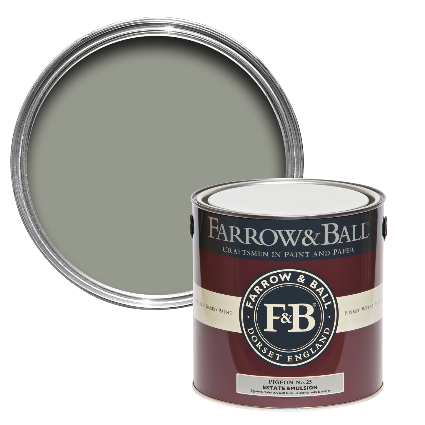 Wandfarbe - Farrow and Ball - Pigeon 25 - Emulsion
