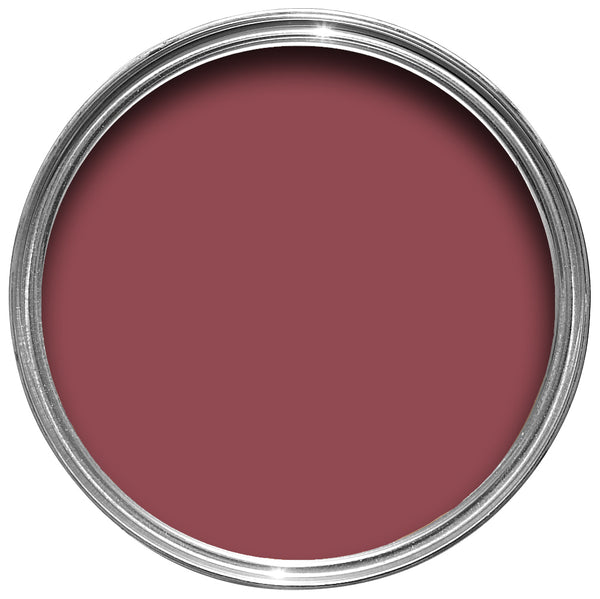 Offene Farbdose von oben von Radicchio, einem Rot wie eine Radieschen Salat

