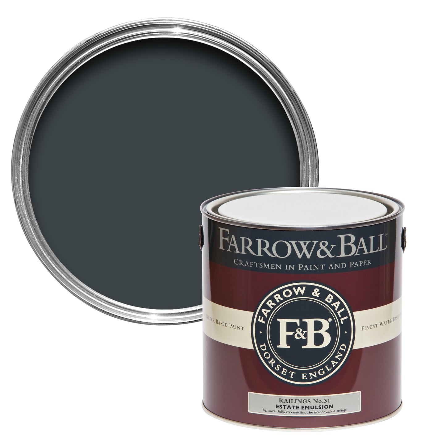 Wandfarbe - Farrow and Ball - Railings 31 - Emulsion