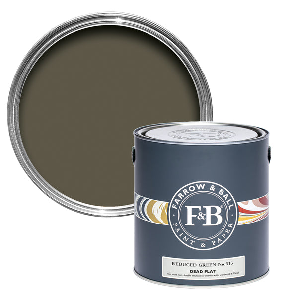 Offene Dead Flat Farbdose von Reduced Green, einem, für manche braunem, für andere grünem, Erdton.
