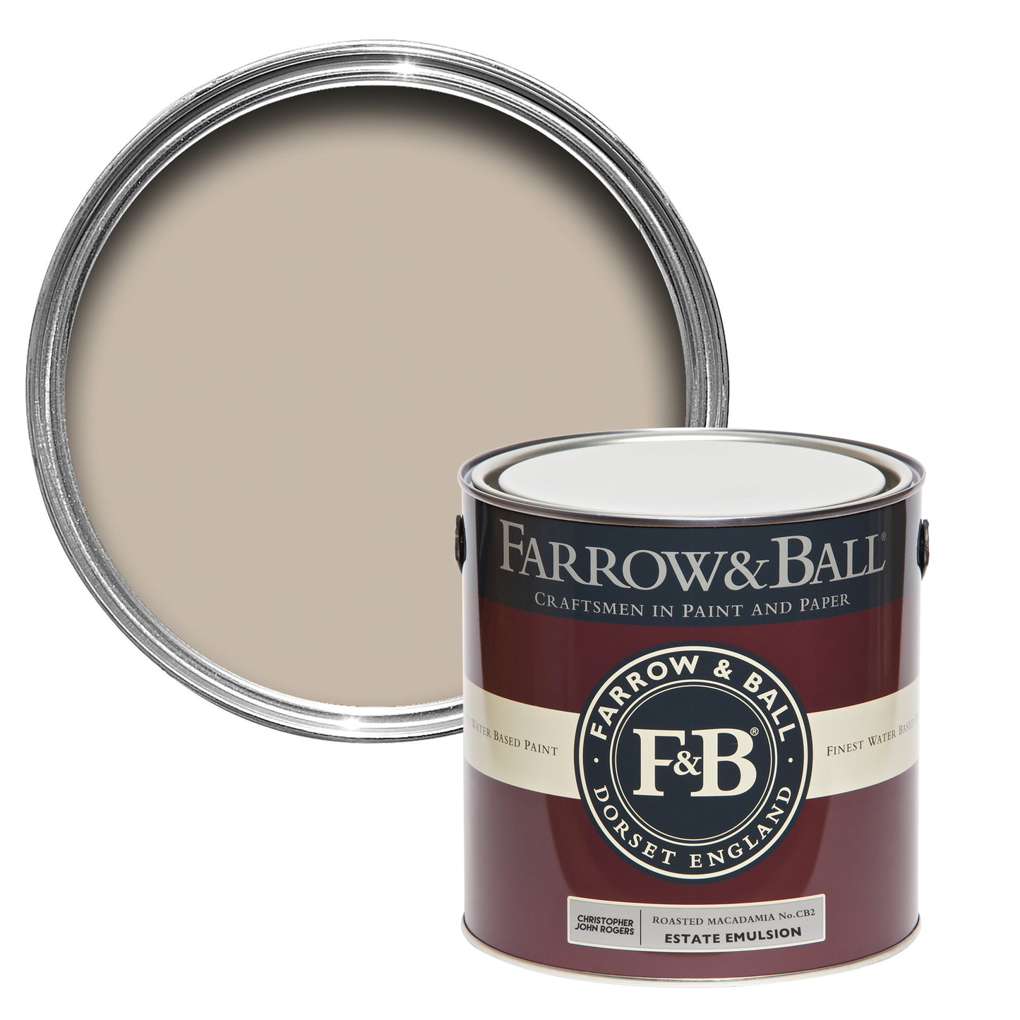 Wandfarbe - Farrow and Ball - Roasted Macademia No.CB2 - Carte Blanche