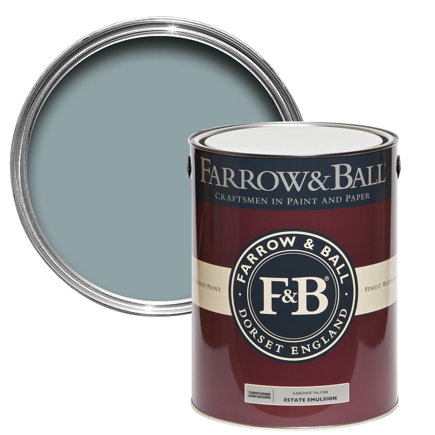 Wandfarbe - Farrow and Ball - Sardine  No.CB8 - Carte Blanche