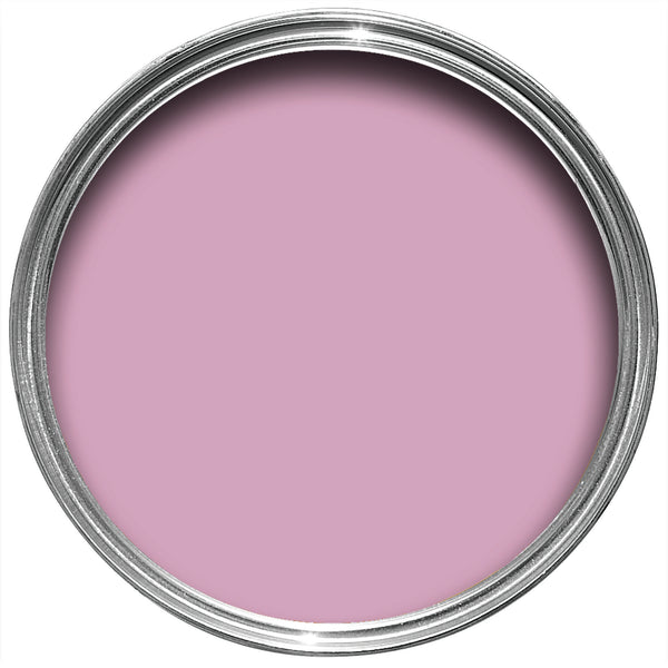 Offene Farbdose von oben von Shalott, einem fröhlichen Rosa, wie man es von den Schalotten aus der Cajun-Küche kennt.