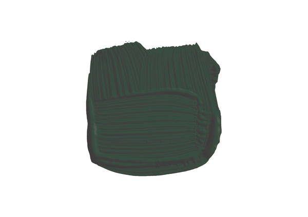 Farbklecks von Studio Green, einem sehr dunklen Grün, wie man es als Polohemden auf Golfplätzen findet.
