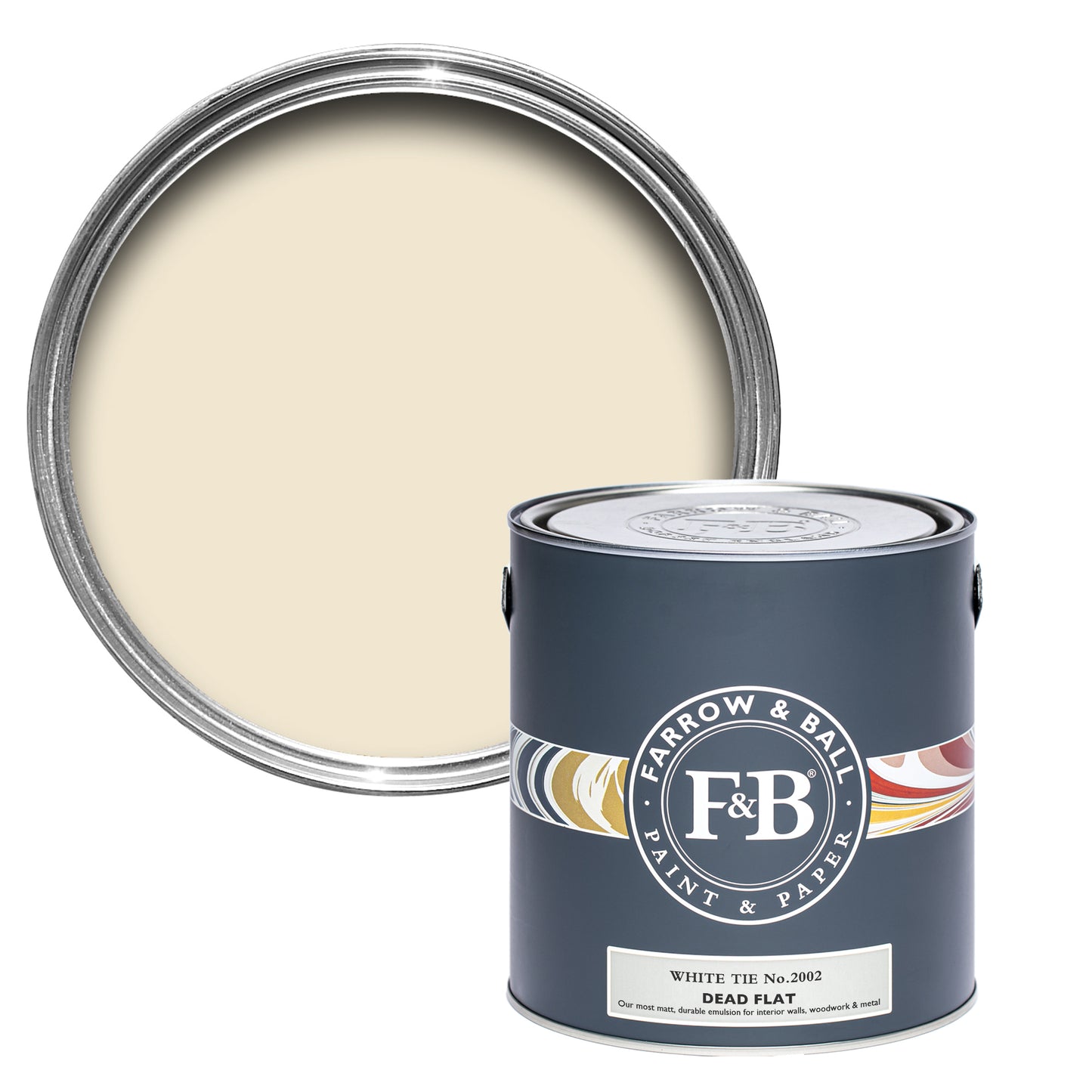 Dead Flat - Farrow and Ball - White Tie 2002 - Allround