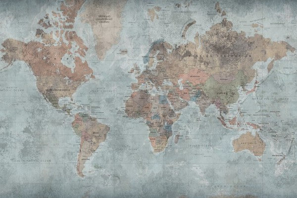 Muster Around the world- Wandbild 15351,die ganze Welt in Arbeits-oder Kinderzimmer...