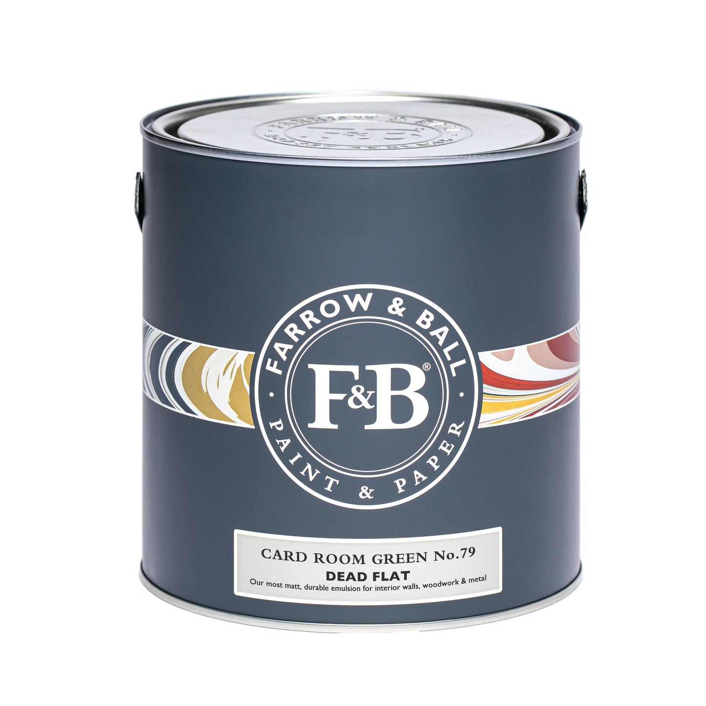 Dead Flat - Farrow and Ball - Card Room Green 79 - Allround