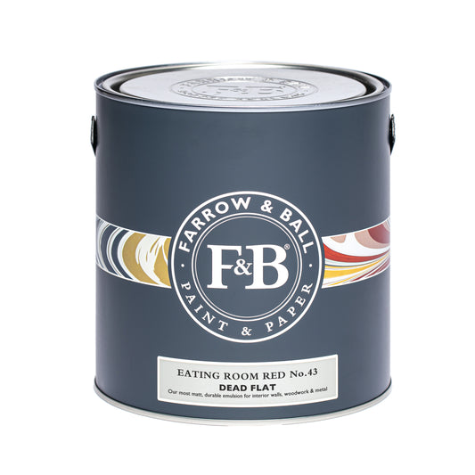 New Dead Flat - Farrow and Ball - Eating Room Red 43 - allround