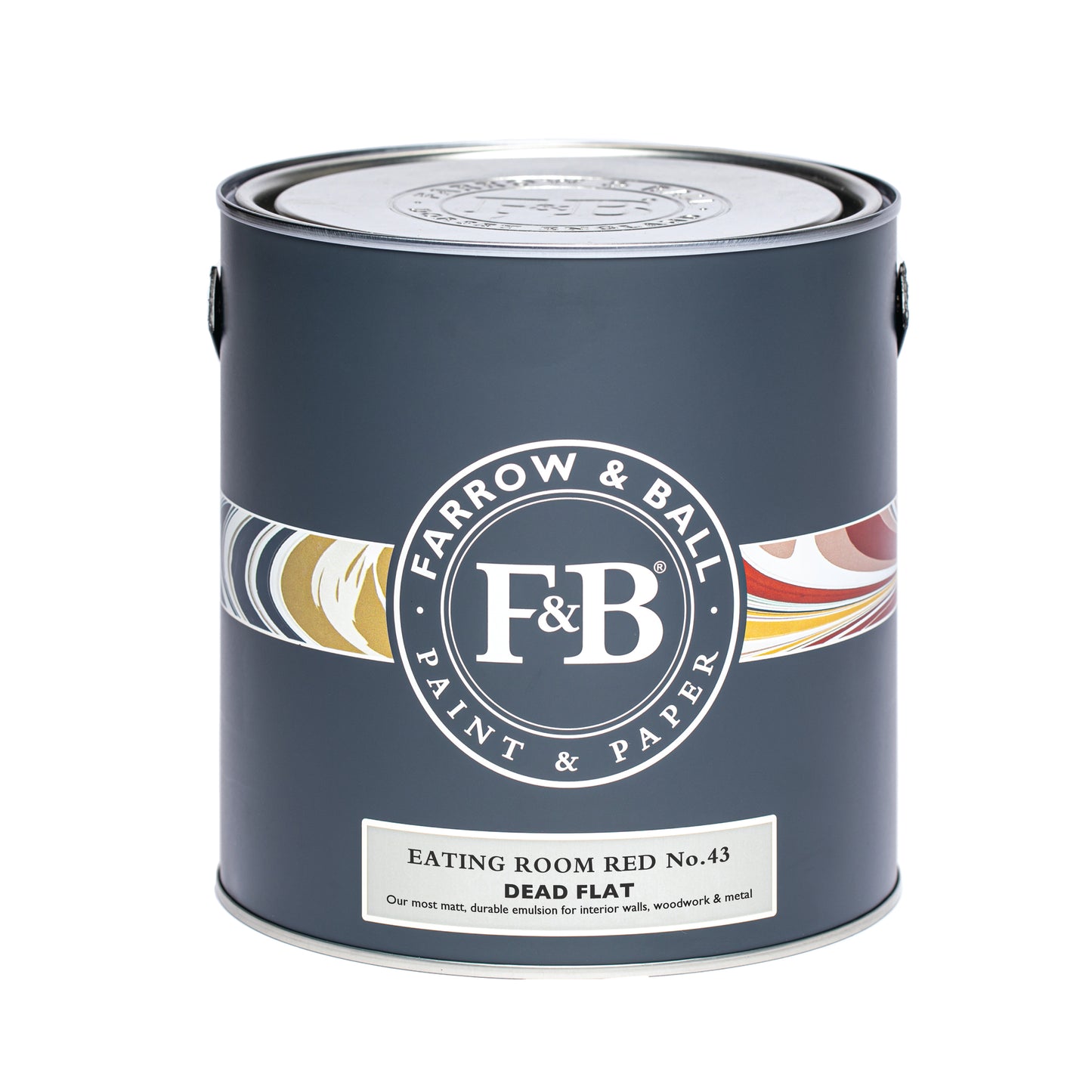 Dead Flat - Farrow and Ball - Eating Room Red 43 - Allround
