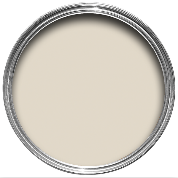 Offene Farbdose von oben von Blanc De Treillage, einem eleganten Weiß-Beige