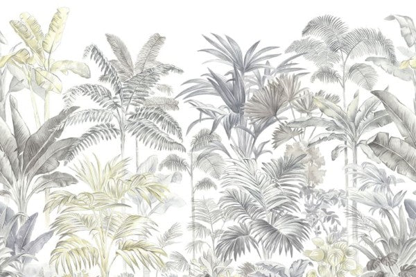 Muster Pride palms- Wandbild 15901, umgeben von Palmen in pastel