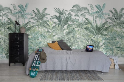 Pride palms emerald - Wandbild 15902 , umgeben von Palmen