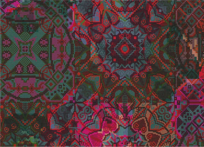 Teppich  Marakesh petrol-bunt 012 rechteckig Rugxstyle