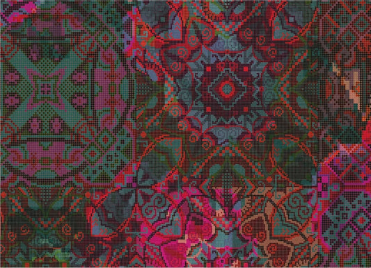 Teppich  Marakesh petrol-bunt 012 rechteckig Rugxstyle