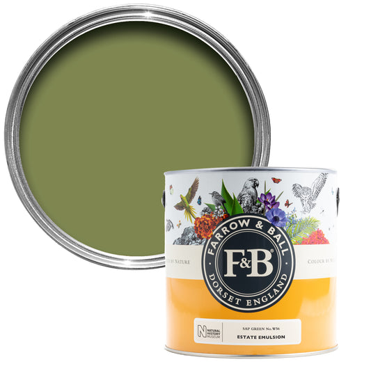 Sap Green W56 - Farrow and Ball - Eggshell - Colour by nature - Archivfarbe Lack