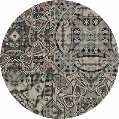 Teppich Venice natur-greige 021 rund Rugxstyle
